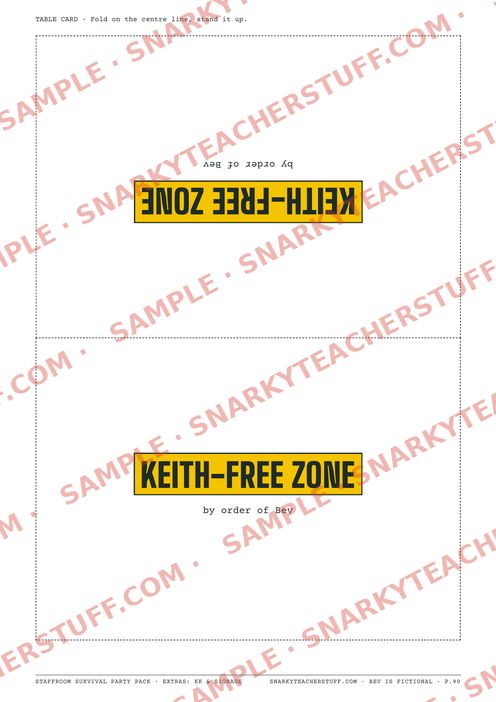 Keith-Free Zone, and five more, sample preview